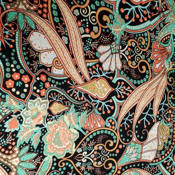 🆕️ Janette Plus U.S.A. Black Paisley Print Dress WOMEN'S SIZE: 1X - Picture 5 of 12